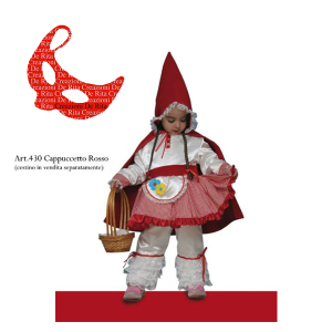 Costume Carnevale Cappuccetto Rosso De Rita | Massa Giocattoli