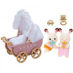 Sylvanian Families 5018  Gemelli Coniglio con Carrozzina| Massa Giocattoli